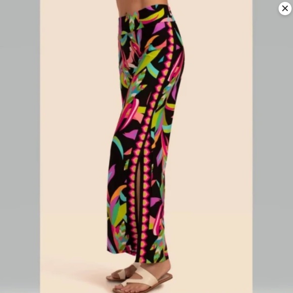Trina Turk Birds of Paradise beach pants - Picture 2 of 6